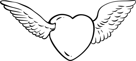 black and white cupid