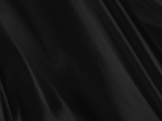 Clean fashion woven beautiful soft fabric abstract smooth curve shape decorative textile white background