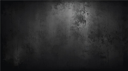 Dark, old, and rough, this black concrete grunge metal texture forms a vintage backdrop with an aged and dirty surface pattern