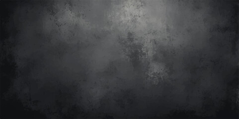 Dark grunge metal texture with an old, black, concrete wall pattern