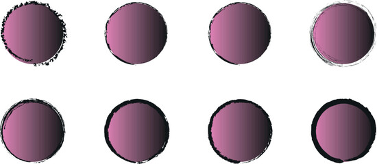 Dynamic Collection of Artistic Paint Strokes and Gradiant Grunge Splashes: Ink Textures, Messy Circles, and Distressed Banner Elements for Creative Backgrounds