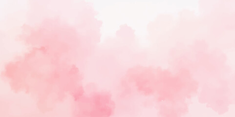 Fototapeta premium Soft pink abstract watercolour background with cloudy texture and artistic paint effect
