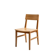 wooden chair isolated on white