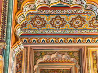 Patrika Gate, a Vibrant and Ornately Designed Monument at Jawahar Circle in Jaipur, Rajasthan. Showcasing the Colorful Heritage of the Pink City