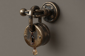 01.015.096.231.u8969375333 Lock with a Melting Shackle --ar 32 --v 7 feadba09-97e2-4163-bcc9-4b976969efbe 0
