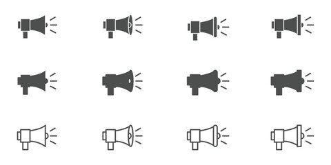 Speaker icon vector illustration. volume sign and symbol. loudspeaker icon. sound symbol. Speaker Set Icon. Sound Icon. volume icon vector. Volume icon simple illustration logo art. Design eps 10. 