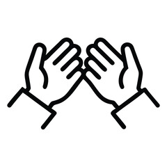 Fototapeta premium Group Clapping Hands Logo - Event & Recognition Design Element