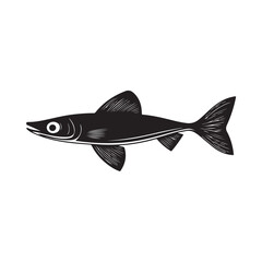 A detailed of salmon fish vector illustrations, suitable for use in food packaging, restaurant menus, educational materials, seafood branding, and nature-themed designs.