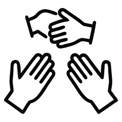 Obraz premium Applauding Hands Illustration - Success & Appreciation Graphic