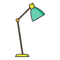 Minimal Floor Lamp Vector