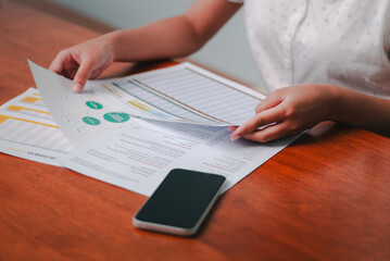 Business analysis meeting office setting document review professional environment close-up...