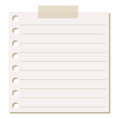 Set of Various Paper Stickers For Notes