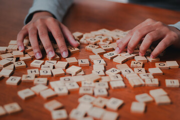 Business strategy workshop office learning activity professional environment overhead view...