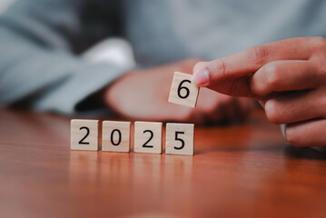 Future business planning key dates for success 2025 office setting digital display close-up view...