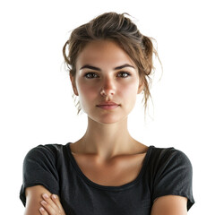 Fototapeta premium serious portrait studio isolated on transparent background