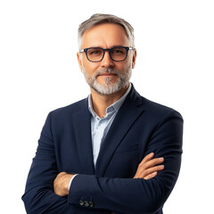 small business portrait isolated on transparent background