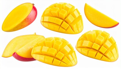 Fototapeta premium vector illustration of mango fruit on white background
