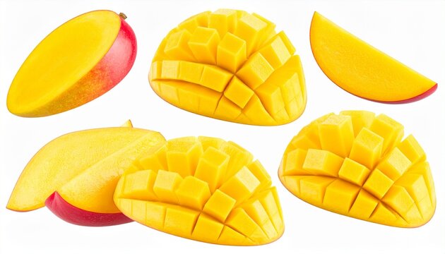vector illustration of mango fruit on white background
