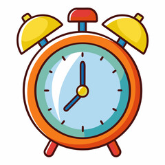 Retro Alarm Clock Vector