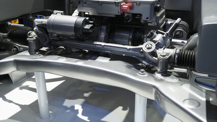 A car electric power steering system and suspension components.