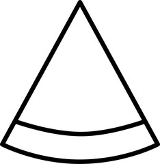 Fruits Icon Black and White Line Art for Kids Education