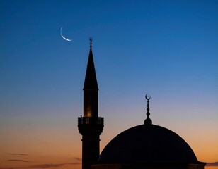 mosque at night