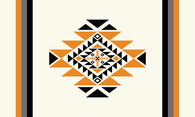 Geometric ethnic seamless pattern colorful. traditional ethnic oriental style vector pattern