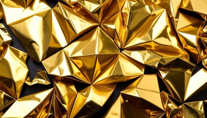 Gold foil pattern on black background &ndash; luxurious texture design/黒背景にゴールドの箔模様、ラグジュアリー感のあるテクスチャ