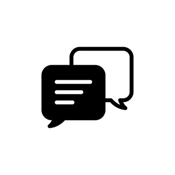 speech bubble icon, containing Text Message. Chat message symbol, Chat speech bubble, Social media message icon for app or website, gear PNG