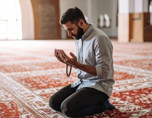 young man sitting on the floor