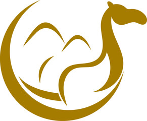 Camel logo design vector illustration