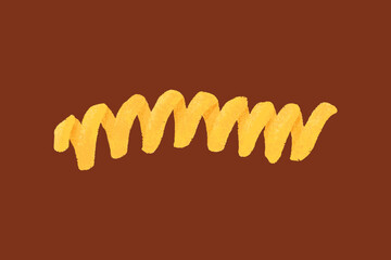 Pasta Types Illustration fusilli bucati