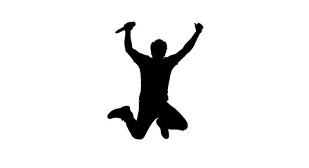 Stage Jump Musician Vector &ndash; Live Concert Energy Silhouette

