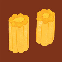 Pasta Types Illustration Anelli rigati