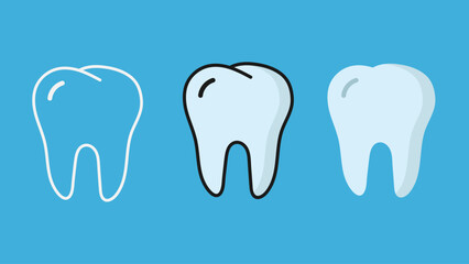 Teeth dental illustration for dentistry resources. Perfect for dental clinics, oral health websites, and educational materials on dental hygiene.