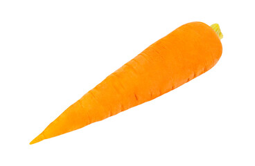 carrot one whole, isolated on white background with clipping path
