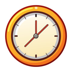 Minimal Wall Clock Vector Illustration