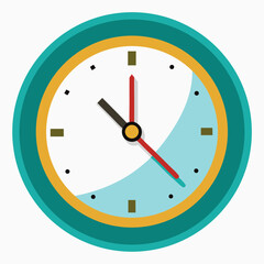 Minimal Wall Clock Vector Illustration