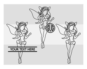 Fairy SVG Silhouette Bundle, Fairy Silhouette, Butterfly Svg, Magical Svg, Fairy Cartoon, Fairy Png, Fairy Svg Images, Cut Files