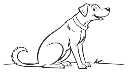 vector-outline-of-a-domestic-dog-in-sitting-pose.svg