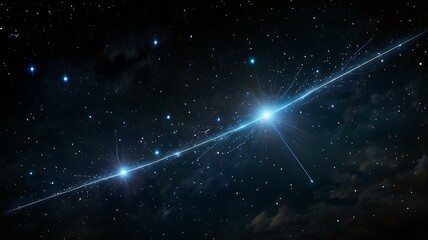 Cosmic energy forming a bridge between two distant constellations.