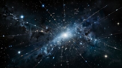 Obraz premium The ancient origins of constellations, imbued with cosmic energy.
