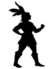 dancing girl silhouette