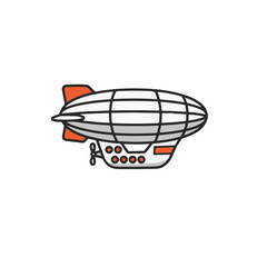 Naklejka premium Classic Airship Illustration