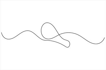 Fried chicken drumstick continuous one line drawing of white background with minimalist outline style