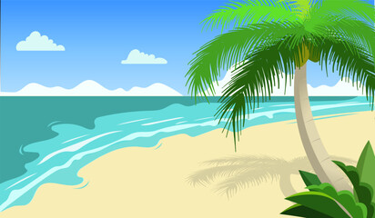 A tropical beach escape with a peaceful vibe