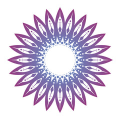 Floral colorful mandala design vector illustration