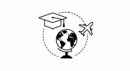 International Study Abroad Program or Global Education Concept

