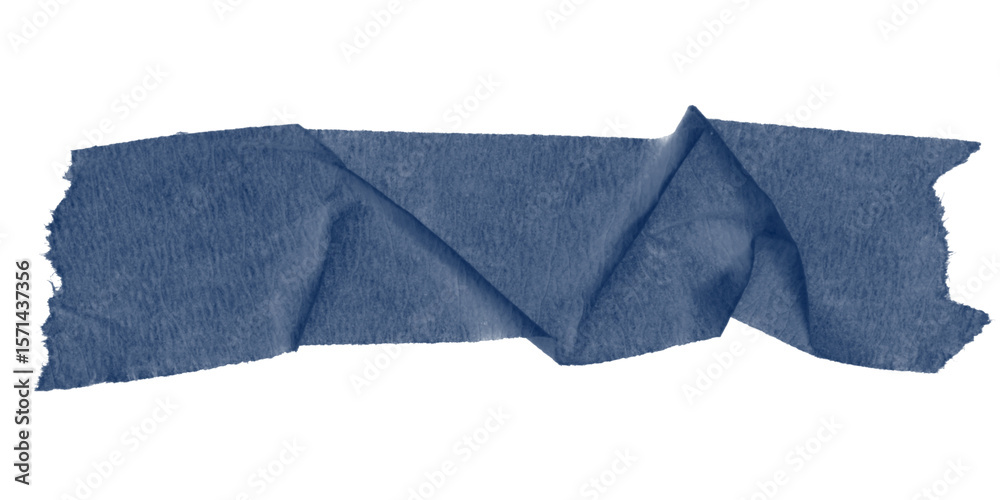 Poster isolated dark blue shape against a black background creating a simple abstract composition element