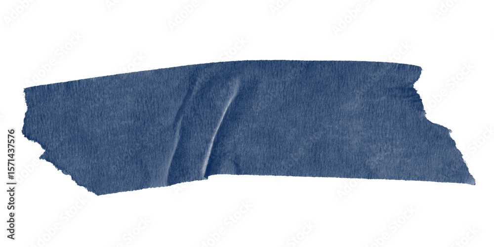 Poster A dark blue irregular shape on a black background creating a simple abstract visual element art